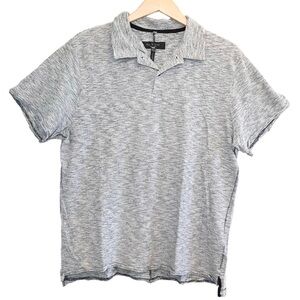 🌈 6/$60, Rag & Bone Polo Shirt, Men's, Black/White, XXLarge (fits like a large)